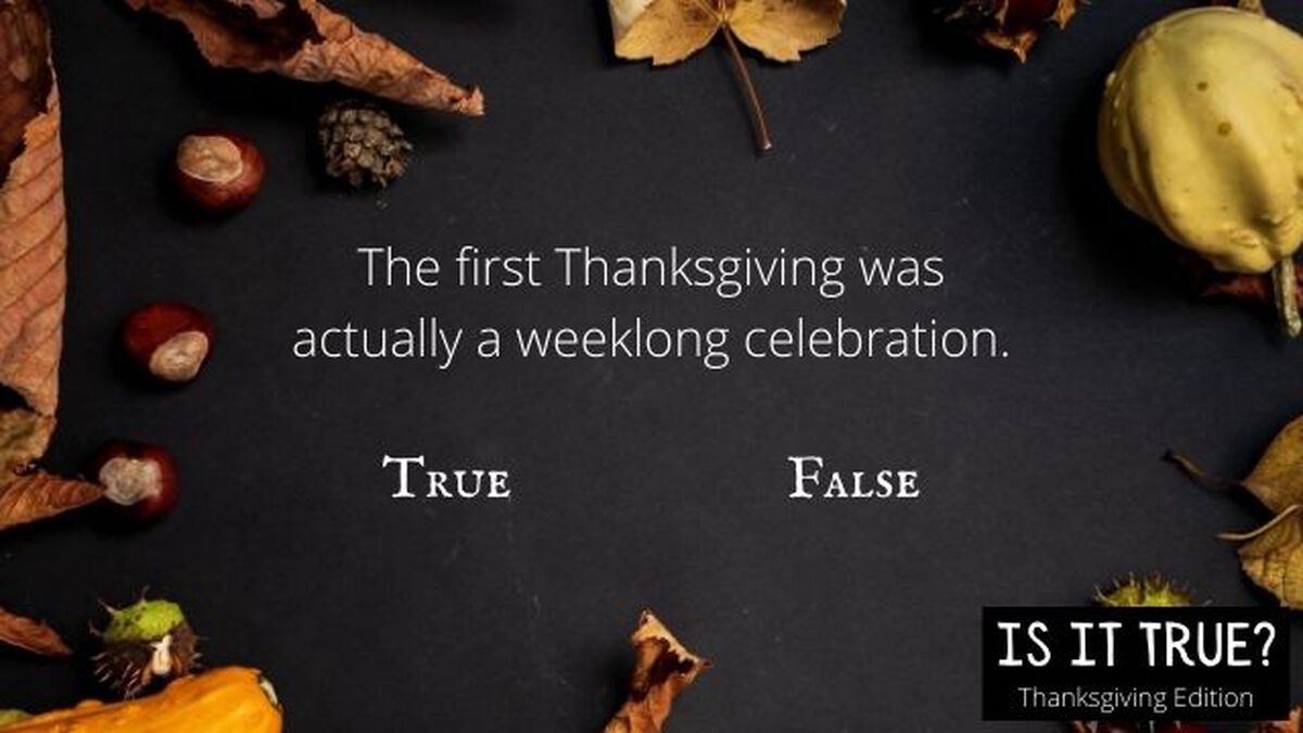 Is It True Thanksgiving Edition image number null